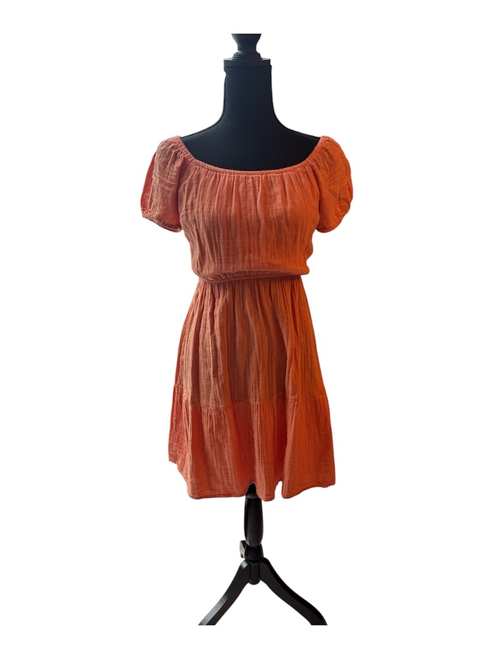 Jessica Simpson Coral Partial Open Back  Dress Size Medium